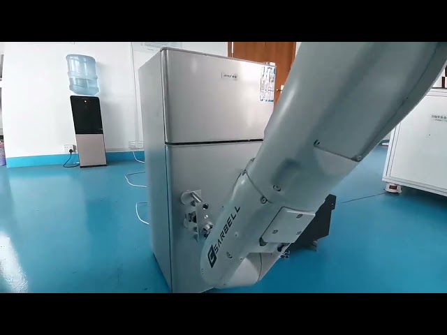 कंपनी के वीडियो के बारे में Robotic arm for microwave door durability test