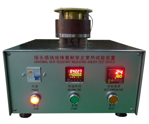 असामान्य गर्मी प्रतिरोध परीक्षण मशीन चित्रा 40 प्लग पिन इन्सुलेट आस्तीन IEC60884-1