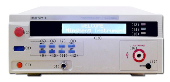 MS2670PN कार्यक्रम नियंत्रण वोल्टेज परीक्षक को समझें