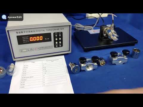 कंपनी के वीडियो के बारे में IEC60061 Digital Torque Tester Light Testing Equipment For End Caps