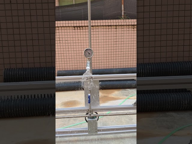 कंपनी के वीडियो के बारे में Water Spray Test Apparatus  IEC 62368-1 Annex Y.5.3 Water Spray Test