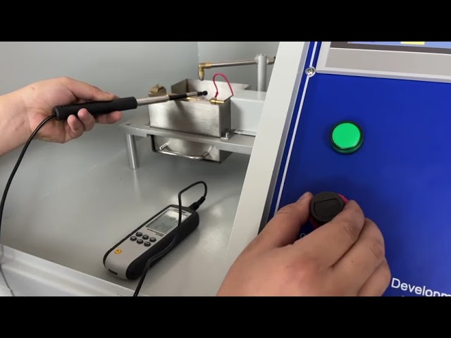 कंपनी के वीडियो के बारे में IEC 60601-1-Figure 34 Spark Ignition Test Apparatus
